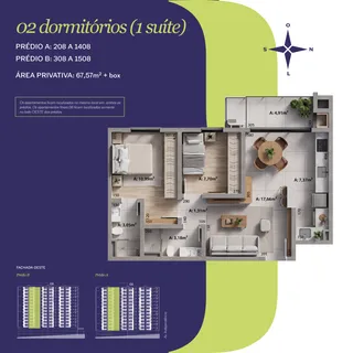 Apartamento com 2 dormitórios, foto 2