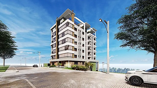 Fachada de um prédio residencial em Lajeado, Brasil.
