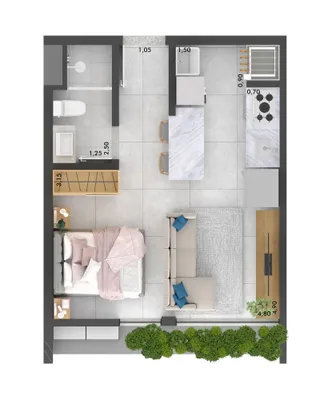 Apartamento com 1 dormitório, foto 17