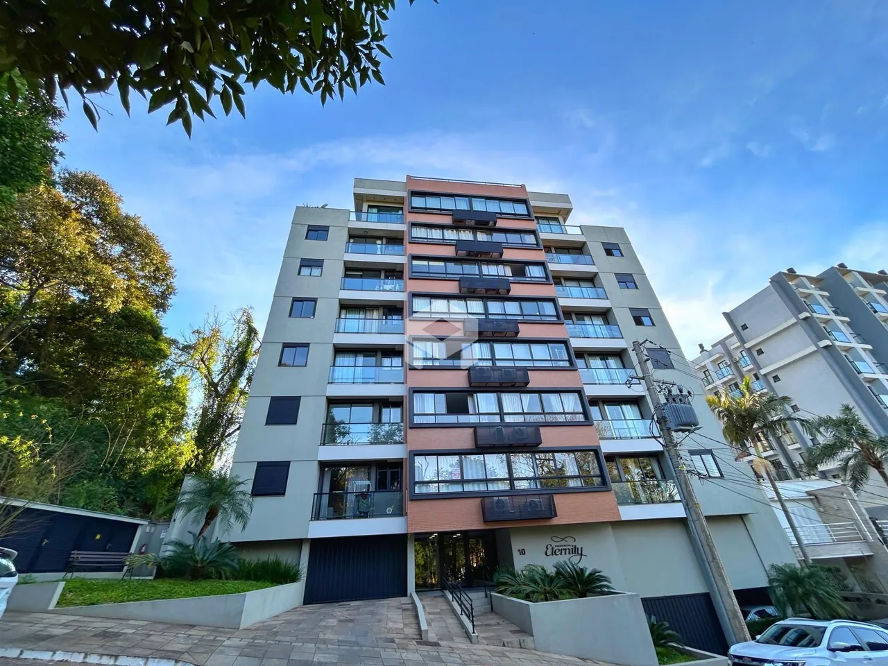 Fachada de um prédio residencial em Lajeado, Brasil.