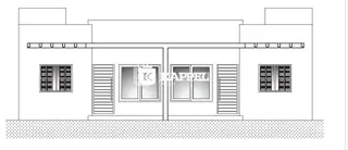 Planta baixa esquemática de um imóvel residencial.