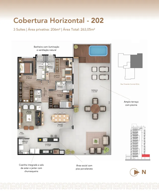 Apartamento com 3 dormitórios, foto 3