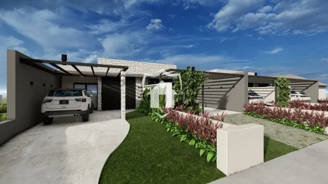 Vista externa de uma residência em Lajeado, Brasil, mostrando a fachada e o jardim.