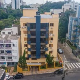 Foto da fachada de um prédio residencial em Lajeado, Brasil.