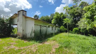 Fachada de uma casa em Lajeado, Brasil, com vegetação alta ao redor.