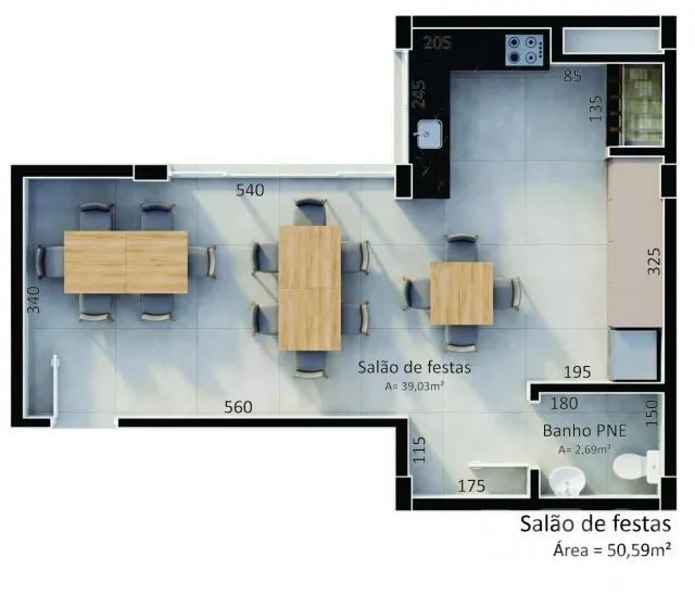 Apartamento com 3 dormitórios, foto 4