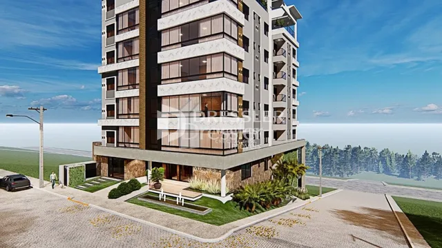 Fachada de um edifício residencial em Lajeado, Brasil.