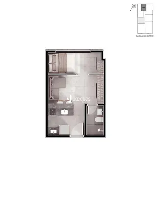 Apartamento com 1 dormitório, foto 11