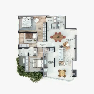 Apartamento com 3 dormitórios, foto 5