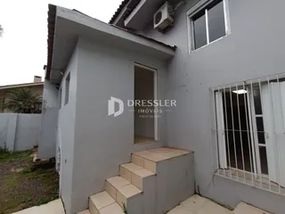 Fachada externa de uma residência em Lajeado, Brasil.