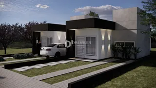 Fachada moderna de uma residência em Lajeado, Brasil.