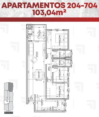Apartamento com 3 dormitórios, foto 9