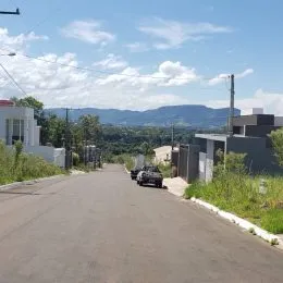 Vista da rua em Lajeado, Brasil.