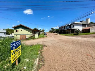 Vista externa de casas ao longo de uma rua no Brasil.