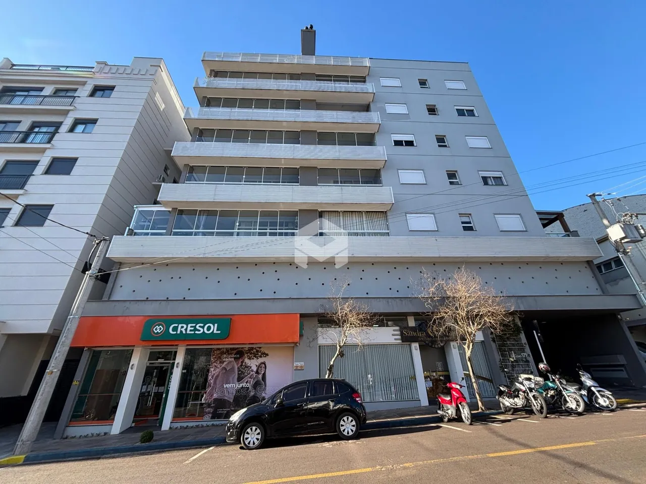 Fachada de um prédio residencial em Lajeado, Brasil.