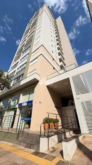 Fachada de um edifício residencial em Lajeado, Brasil.