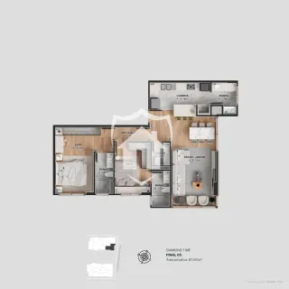Apartamento com 2 dormitórios, foto 2