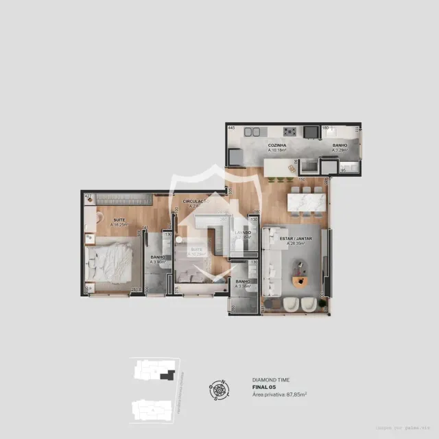 Apartamento com 2 dormitórios, foto 2