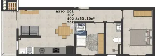 Apartamento com 2 dormitórios, foto 7
