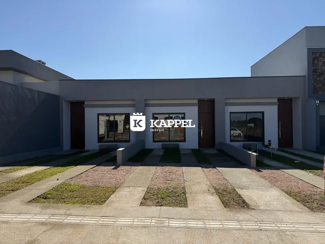 Fachada moderna de uma residência em Lajeado, Brasil.