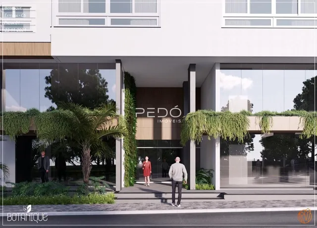 Fachada de um prédio moderno em Lajeado.