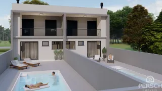 Foto de uma piscina externa em uma residência em Lajeado, Brasil.