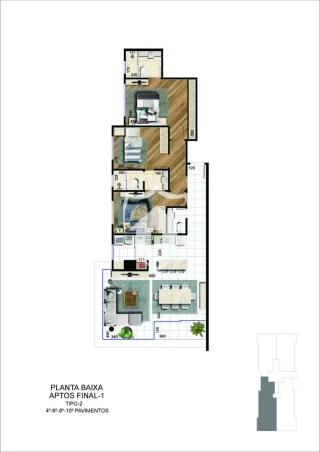 Apartamento com 2 dormitórios, foto 8