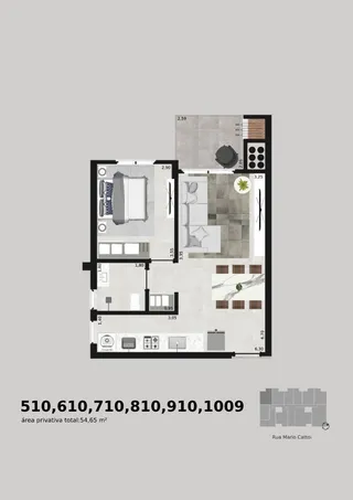 Apartamento com 1 dormitório, foto 8
