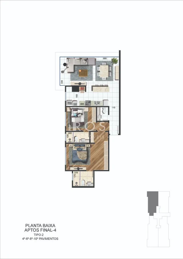 Apartamento com 2 dormitórios, foto 5