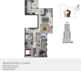 Apartamento com 3 dormitórios, foto 29