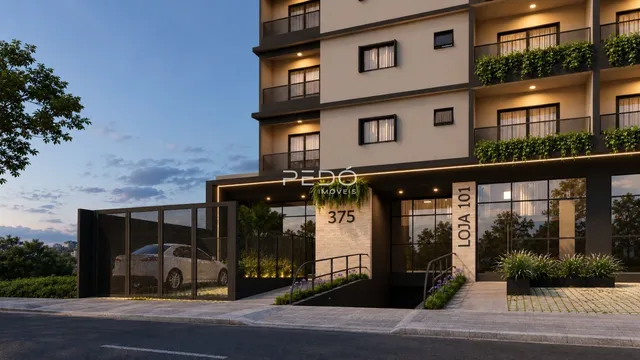 Fachada moderna de um edifício residencial em Lajeado, Brasil.