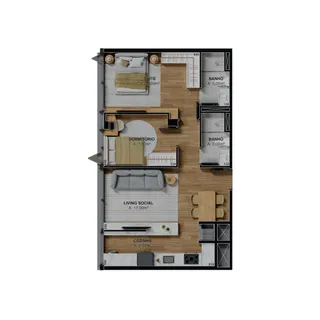 Apartamento com 2 dormitórios, foto 18
