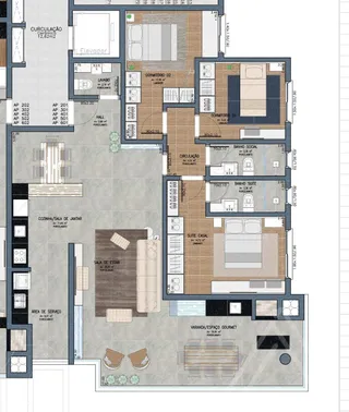 Apartamento com 3 dormitórios, foto 10