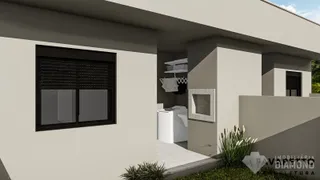 Fachada externa de uma residência em Lajeado, Brasil.