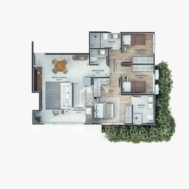 Apartamento com 3 dormitórios, foto 4