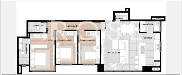 Apartamento com 3 dormitórios, foto 2