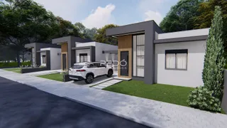 Fachada moderna de uma residência em Lajeado, Brasil.