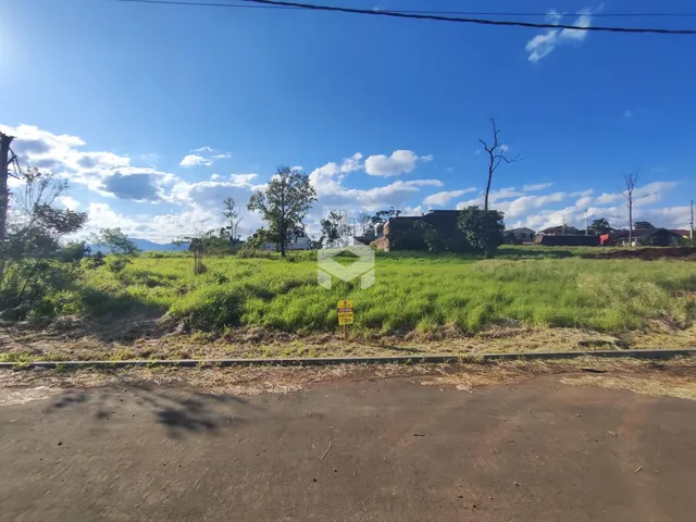 Vista de um campo gramado com vegetação ao fundo.