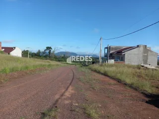 Vista de uma estrada de terra em uma área rural.