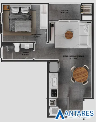 Apartamento com 2 dormitórios, foto 4