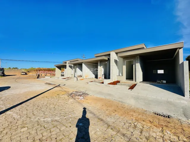 Vista da fachada de uma construção residencial em Lajeado, Brasil.