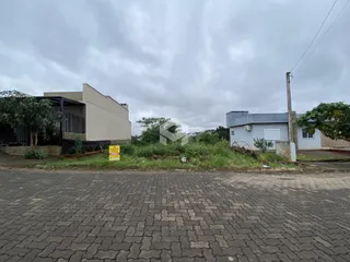 Vista da fachada de uma residência em Lajeado, Brasil.