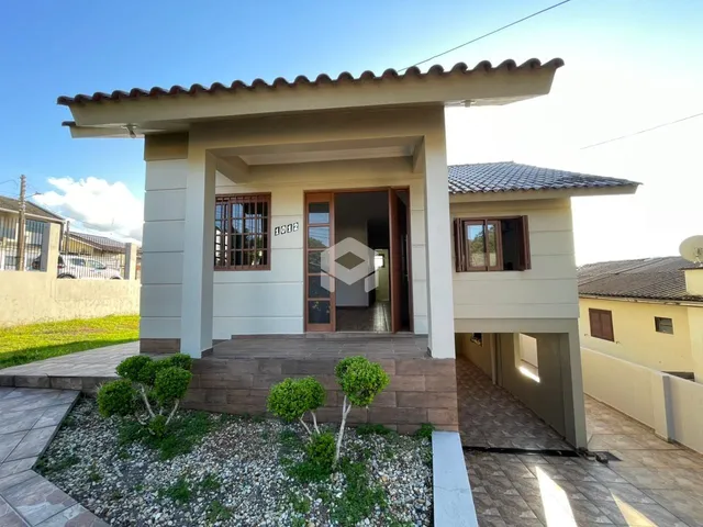 Fachada de uma casa residencial em Lajeado, Brasil.