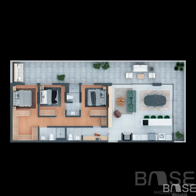 Apartamento com 3 dormitórios, foto 2