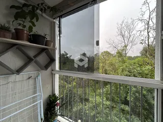 Vista da janela de um imóvel em Lajeado, Brasil.