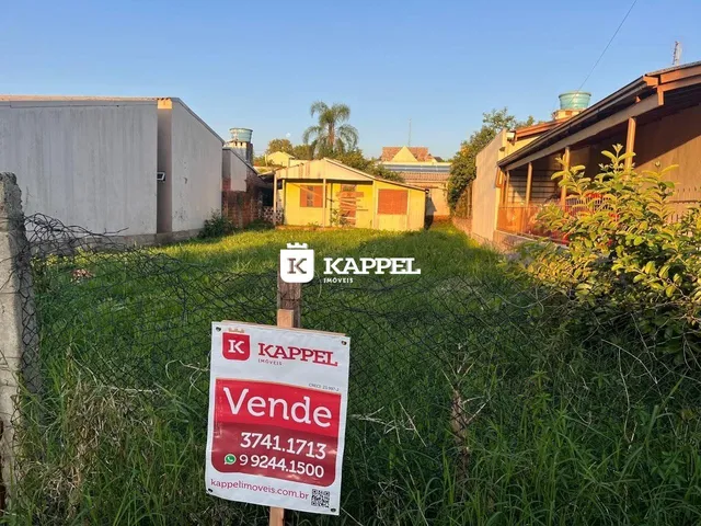Vista externa de uma propriedade com vegetação alta no primeiro plano.