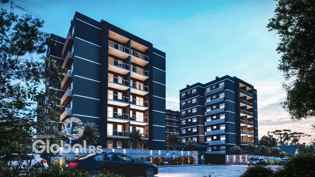 Fachada de um edifício residencial em Lajeado, Brasil.