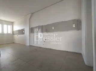 Parede interna com acabamento bruto em uma propriedade em Lajeado.