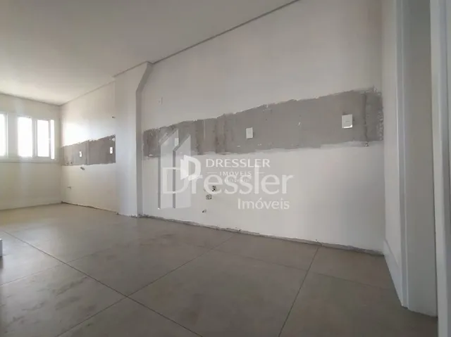 Parede interna com acabamento bruto em uma propriedade em Lajeado.
