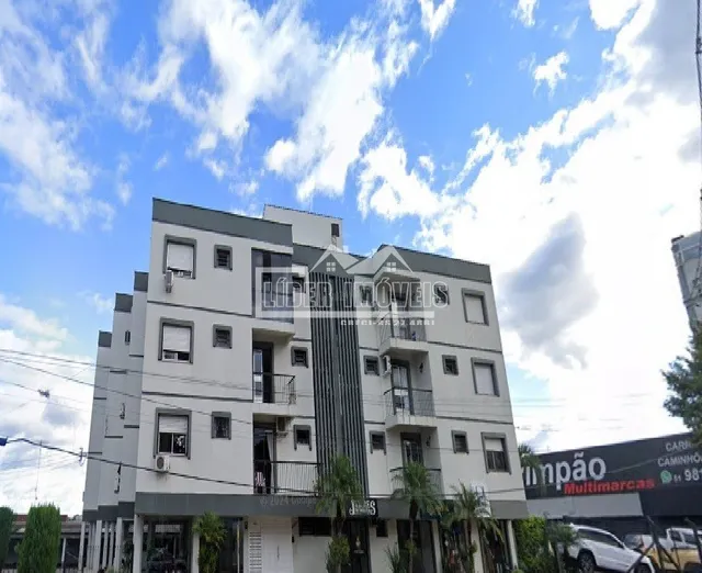 A fachada de um prédio residencial em Lajeado, Brasil.